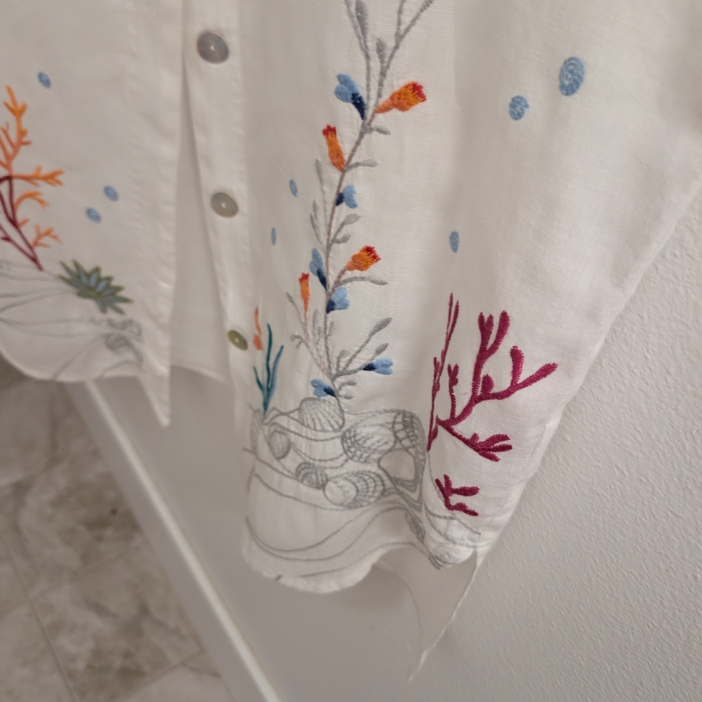 Beautiful Johnny Was Blouse with Embroidery Size XS. Just Dry Cleaned - Picture 6 of 10